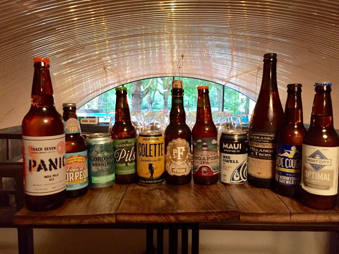 S & W pairing, beer line-up